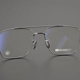 CHH Chrome Hearts Glasses Pure Titanium Ultra Light Wide Large Face Double Beam Myopia Glasses Frame