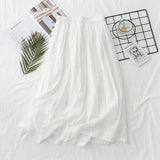 Women Skirt Stitching Skirt Elastic Waist