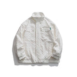 Unisex Jacket Autumn Plaid Lined Hooded Coat Women's Clothing