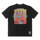 Men T Shirt Astronaut Printed Short-Sleeved T-shirt Men's Summer Top Loose