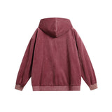 Unisex Jacket Autumn Letter Hooded Casual Sweatshirt
