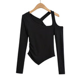 Women T-Shirt Autumn and Winter Women's Tight Long-Sleeved T-shirt