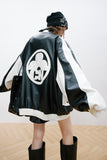 Unisex Jacket Fall Multicolor Printing Pu Jacket Women's Clothing