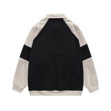 Men Hoodie Lapel Pullover Sweater Men's Casual Long Sleeve Polo Collar Sportswear