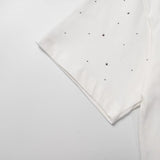 Chh Chrome Hearts T Shirts  Star Hot Diamond Short-sleeved T-shirt