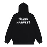 Men Hoodie Printed Pullover Sweatshirt Relaxed-Fit Hoodie Top Spring and Autumn Men