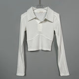Women Long Sleeve Shirt V-neck Long Sleeve Top Bottoming Shirt Autumn