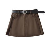Women Skirt Spring Concise A- line Hip-Wrapped Skirt Suit Skirt