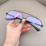CHH Chrome Hearts Glasses Titanium Half Frame Myopia Glasses Frame