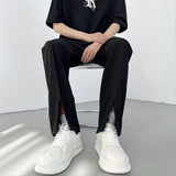 Men Sweatpants Summer Trousers Straight Slim Fit Bootcut Trousers