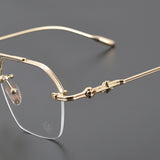 CHH Chrome Hearts Glasses Vintage Polygon Large Face Glasses Frame