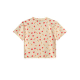 Women T-shirt Short-Sleeved T-shirt Women's Summer Casual round-Neck High Waist