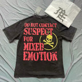 Mixed Emotion T-Shirt Alien Ancient print, summer Short sleeves