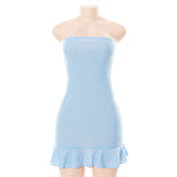 Woman Dresses Women's Clothing Spring Pullover Patchwork Short Dress
