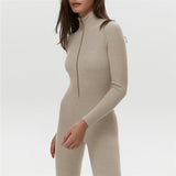 Women Jumpsuit Fall Women's Clothing Long Sleeve Fitness Jumpsuit