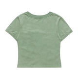 Women T-shirt Printed Short-Sleeved T-shirt Casual Summer round Neck Cotton
