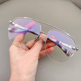 CHH Chrome Hearts Glasses Titanium Half Frame Myopia Glasses Frame