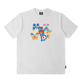 Men T Shirt Fashion Brand Letter Graffiti T-shirt Men and Women Couple Loose Short Sleeve