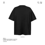 American vintage street T-shirt pure cotton retro men's and women's summer loose