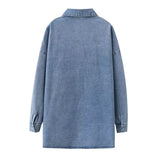 Women T-Shirt Women's Top Denim Shirt Jacket