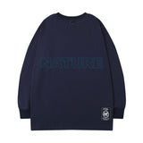 Men Long Sleeve Shirt Letter Printed Long Sleeve T-shirt Men's Loose Casual