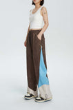 Unisex Pants Autumn Multi-Color Mosaic Casual Trousers