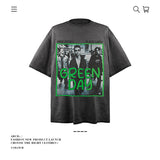 American vintage street T-shirt pure cotton retro men's and women's summer loose