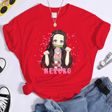 Kamado Nezuko Graphic T Shirt Women's Fashion Anime