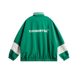 Unisex Jacket Autumn Leisure Style Splicing Coat Women's Clothing