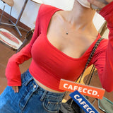 Women Long Sleeve Shirt Autumn and Winter Undershirt Women
