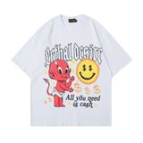 Men T Shirt Hiohip Short Sleeve T-shirt Men and Women Casual