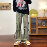Men Sweatpants Pants Niche Design Loose Straight Casual