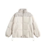 Unisex Jacket Winter Minimalist Stand Collar Stitching down Jacket