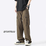 Men Sweatpants Men's Summer Loose Casual Pants Straight Mopping Pants