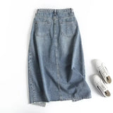 Women Skirt Vintage Denim Skirt Skirt
