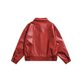 Unisex Jacket Autumn Hot Girl Cropped Leather Coat