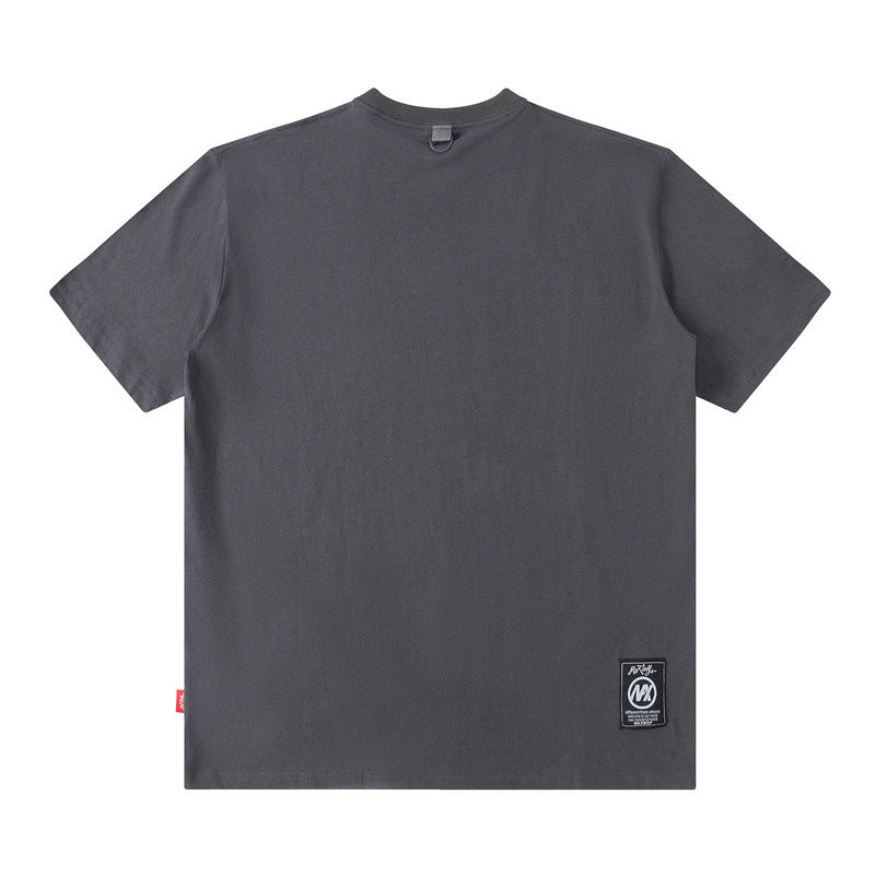 Men T Shirt Short-Sleeved T-shirt Men's Fashion Brand Ins Hong Kong Style Loose Men's Clothing