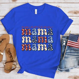 Women's Independence Day T Shirt round Neck Short Sleeve T-shirt Women's Top