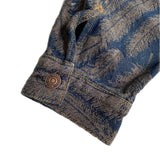 Kapital Jack Kapital Vintage Hitian Hehong Feather Jacquard Tassel Cotton Lapel Denim Jacket Casual Coat