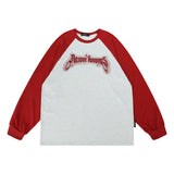 Men Hoodie round Neck Sweater Men Autumn Cotton Loose Raglan Long Sleeve