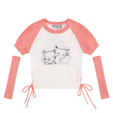 Women Sweater Women's round-Neck Short Autumn Sweater