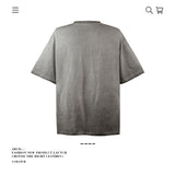 American vintage street T-shirt pure cotton retro men's and women's summer loose
