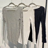 Women Long Sleeve Shirt Women's Long Sleeve T-shirt Women's Top Women's Bottoming Shirt Autumn