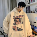Men Hoodie High Street Fashion Brand Sweater Spring and Autumn High-Grade Anime