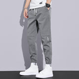 Men Sweatpants Loose Tappered Workwear Pants Summer