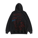 Men Hoodie Hip Hop Letters Printed Hoodie Men's Loose Casual Long Sleeves Sports Pullover