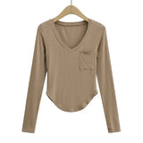 Women T-Shirt Long Sleeve T-shirt for Women Autumn Undershirt