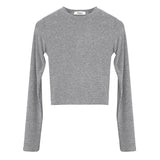 Women Long Sleeve Shirt Short Long Sleeve Top Female
