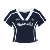 Women T-shirt Printed V-neck Short-Sleeved T-shirt Women's Summer Exposed Navel