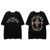 Men's T Shirt Graffiti Printing Short-Sleeved T-shirt Men's and Women's Hiphop